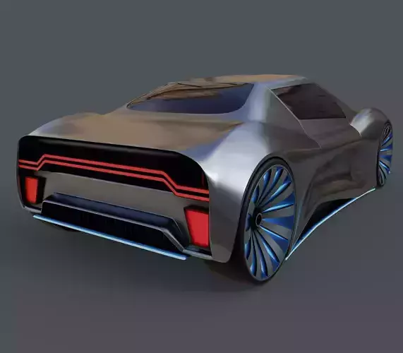 Electric Hybrid Coupe Car