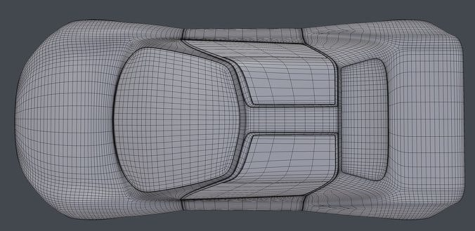 Electric Hybrid Coupe Car 3D model 6