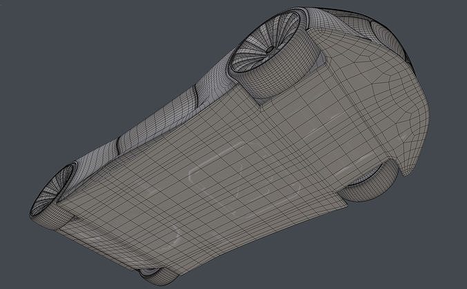Electric Hybrid Coupe Car 3D model 7