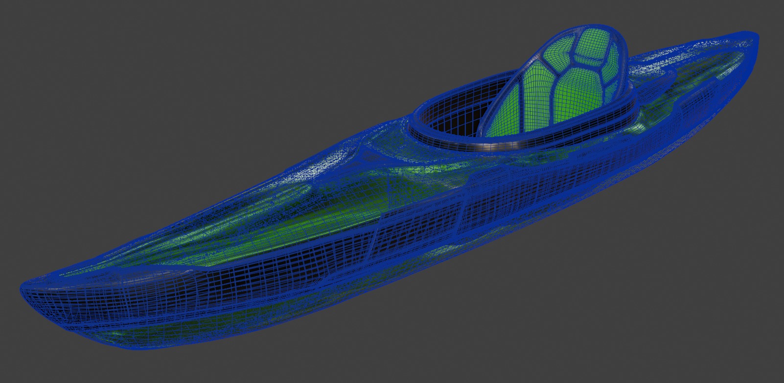 Kayak 3D model_8