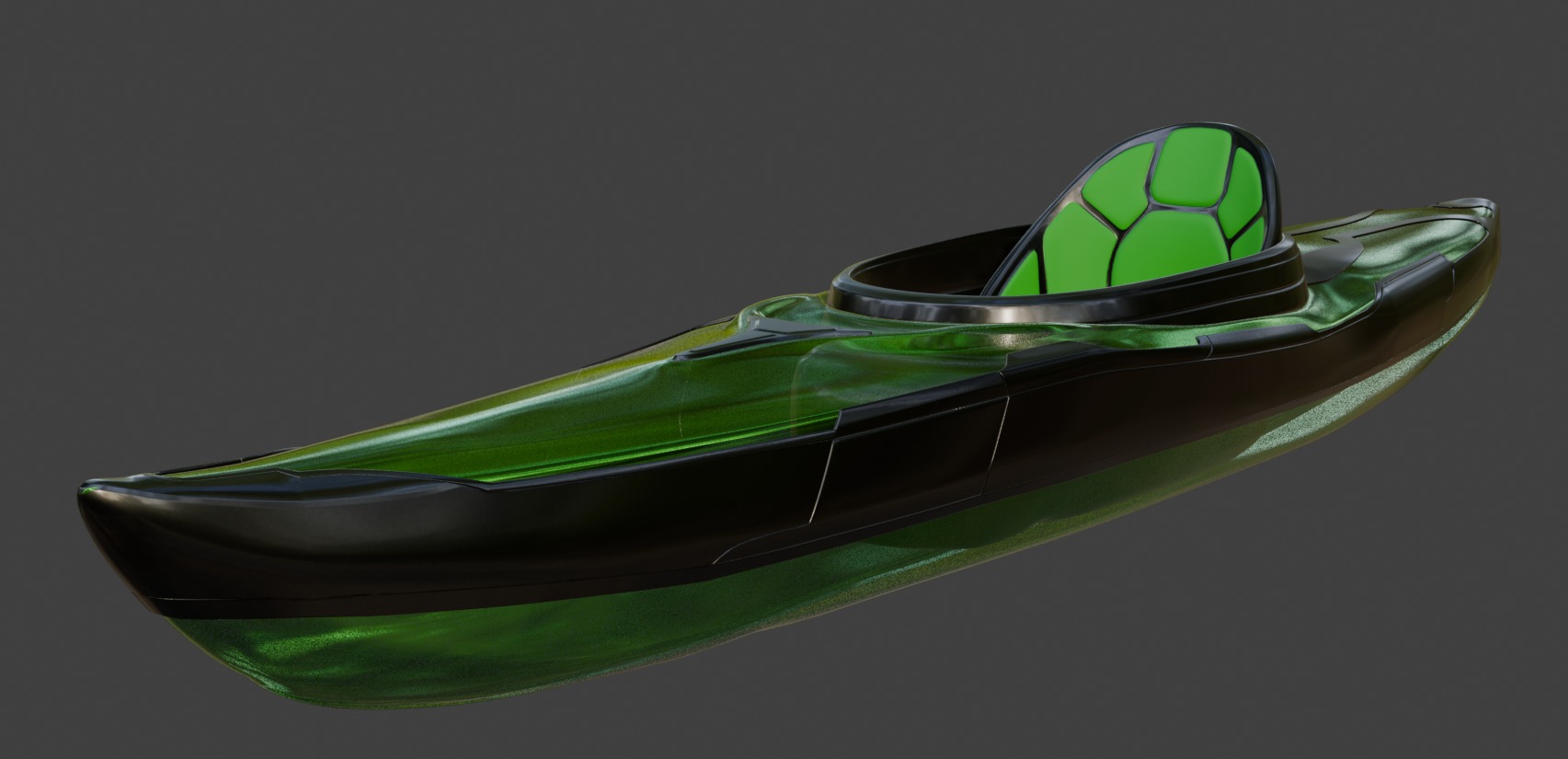 Kayak 3D model_1