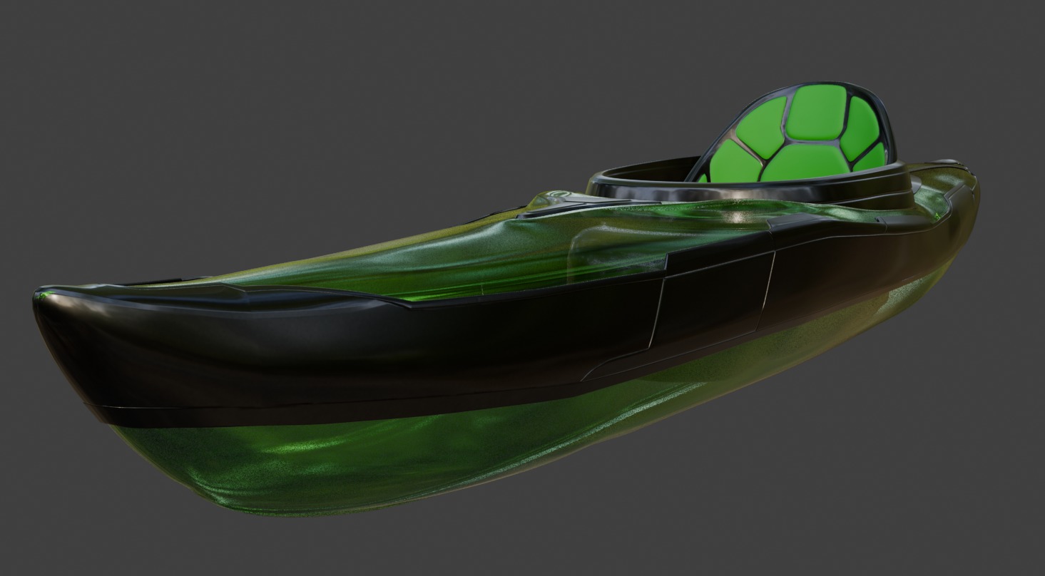 Kayak 3D model_4