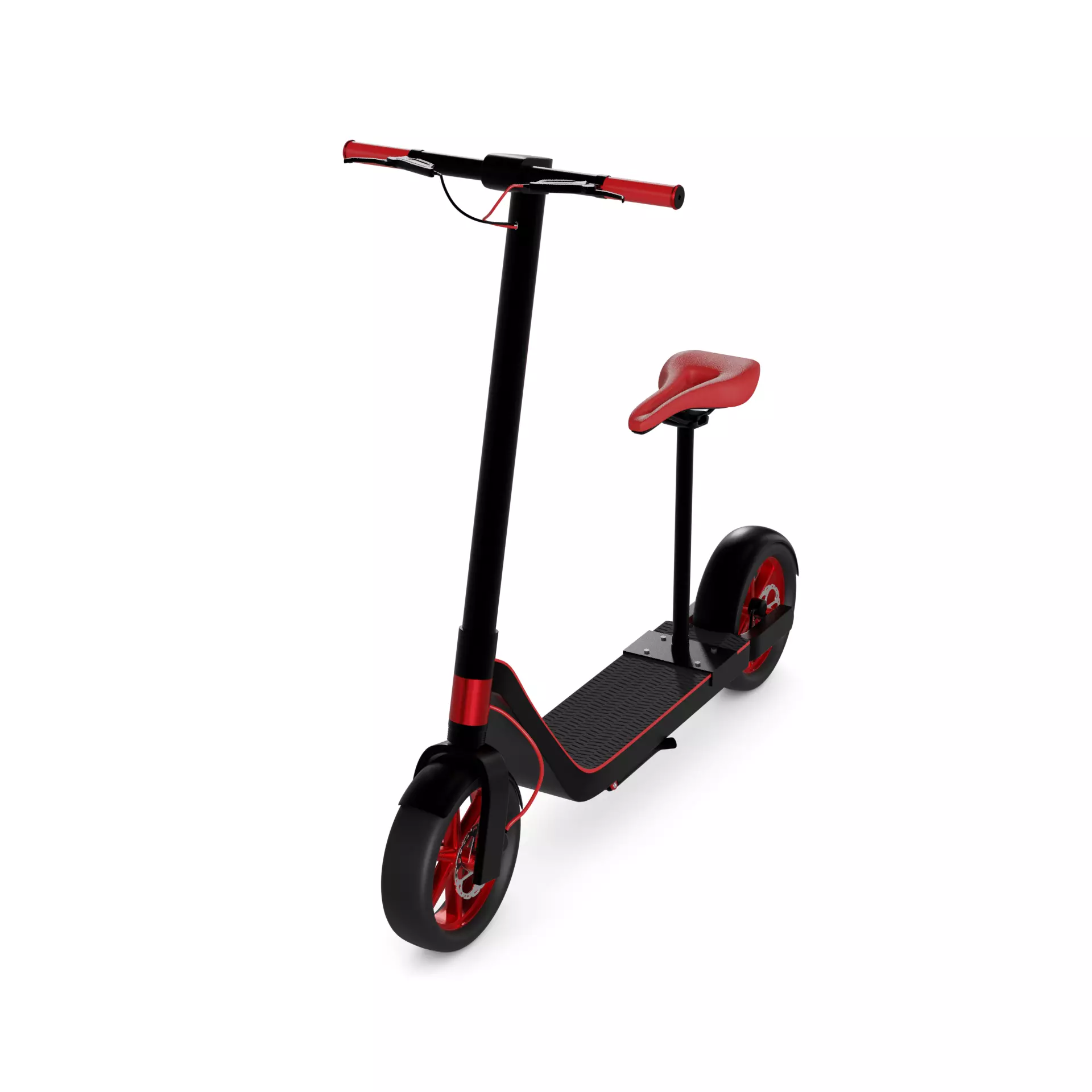 Electric Scooter 3D model_0