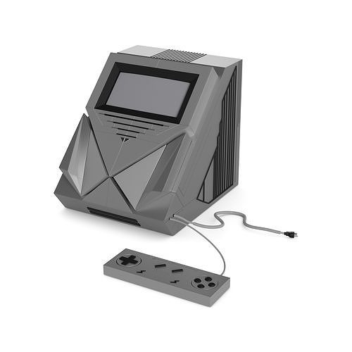 TV console Low-poly 3D model