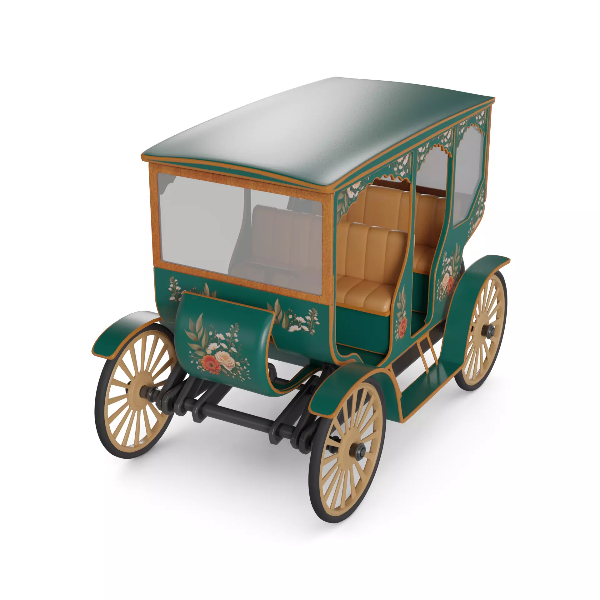 Double Bench Quadracycle 3D model