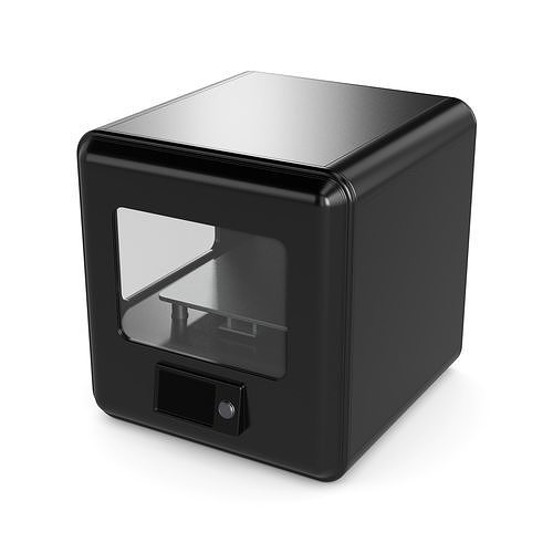3D Printing Devices DLP Low-poly 3D model
