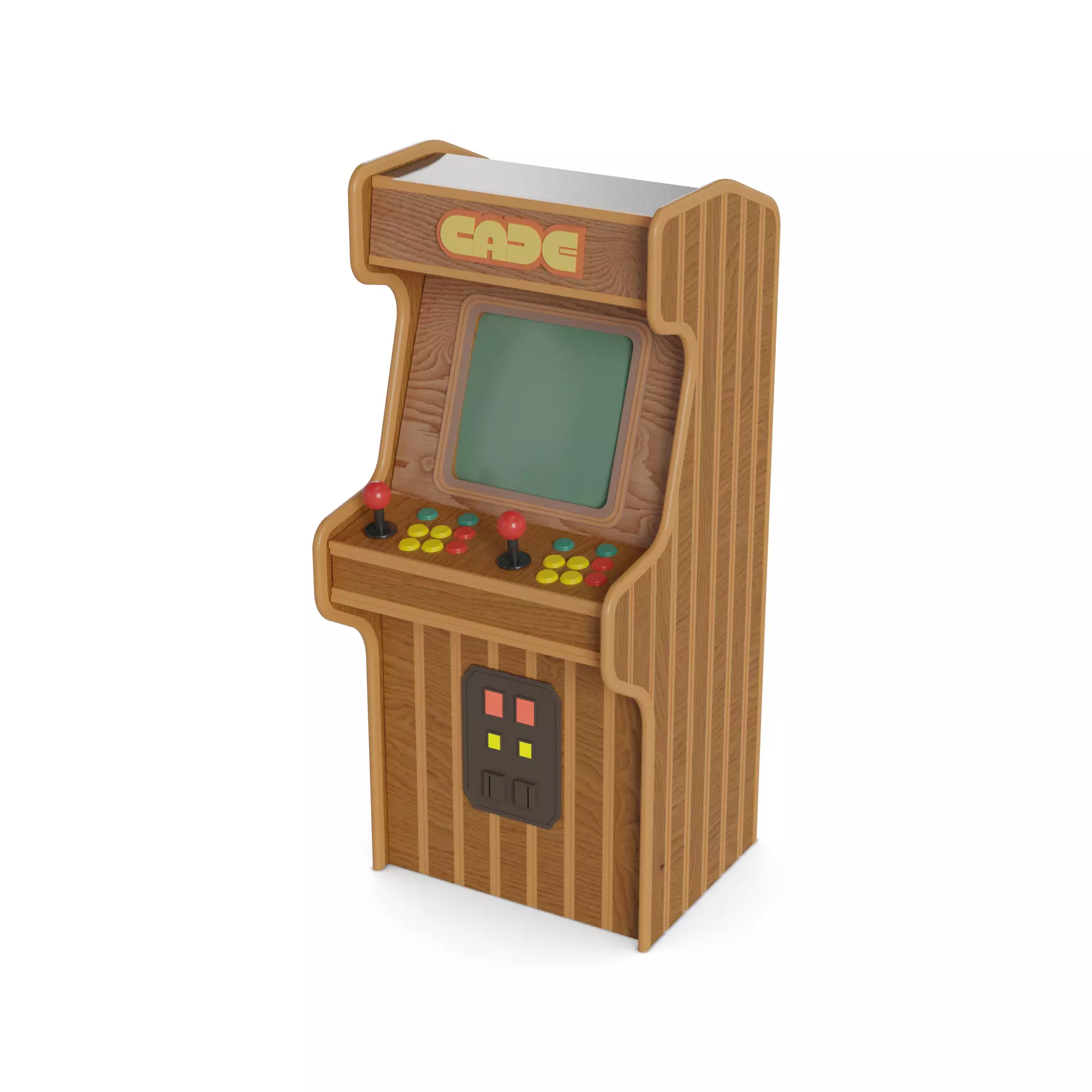 Arcade console 3D model_0