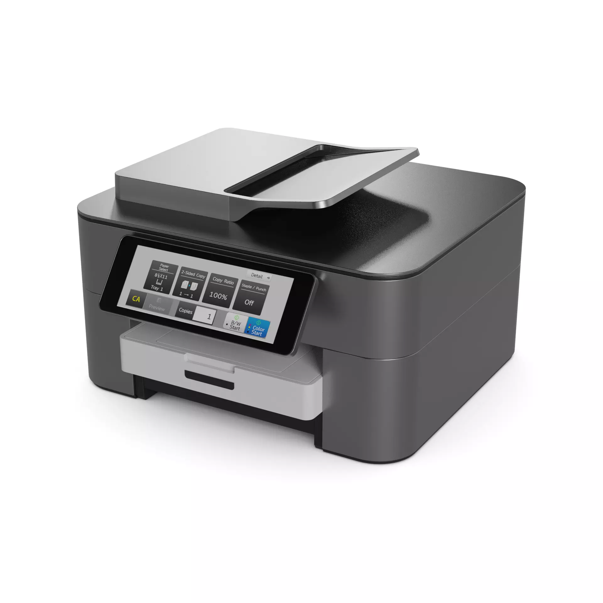 Printing Devices Inkjet Low-poly 3D model_0