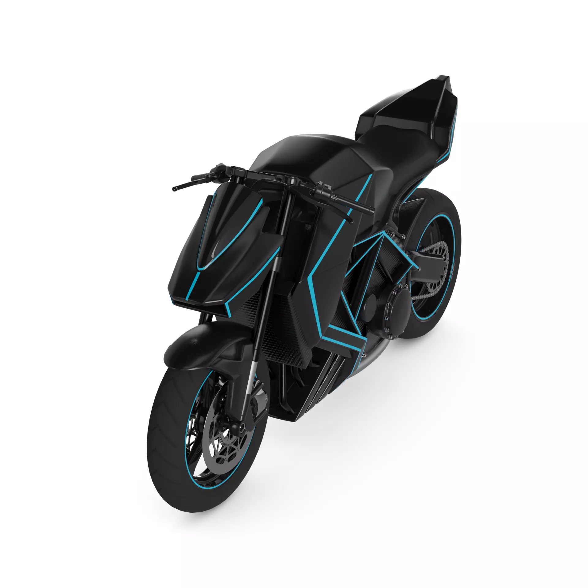 Supermoto Motorcycle 3D model