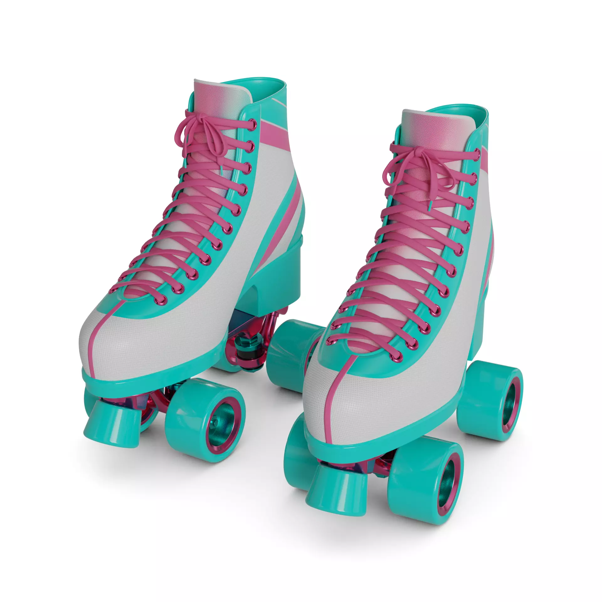 Quad Roller Skate 3D model_0