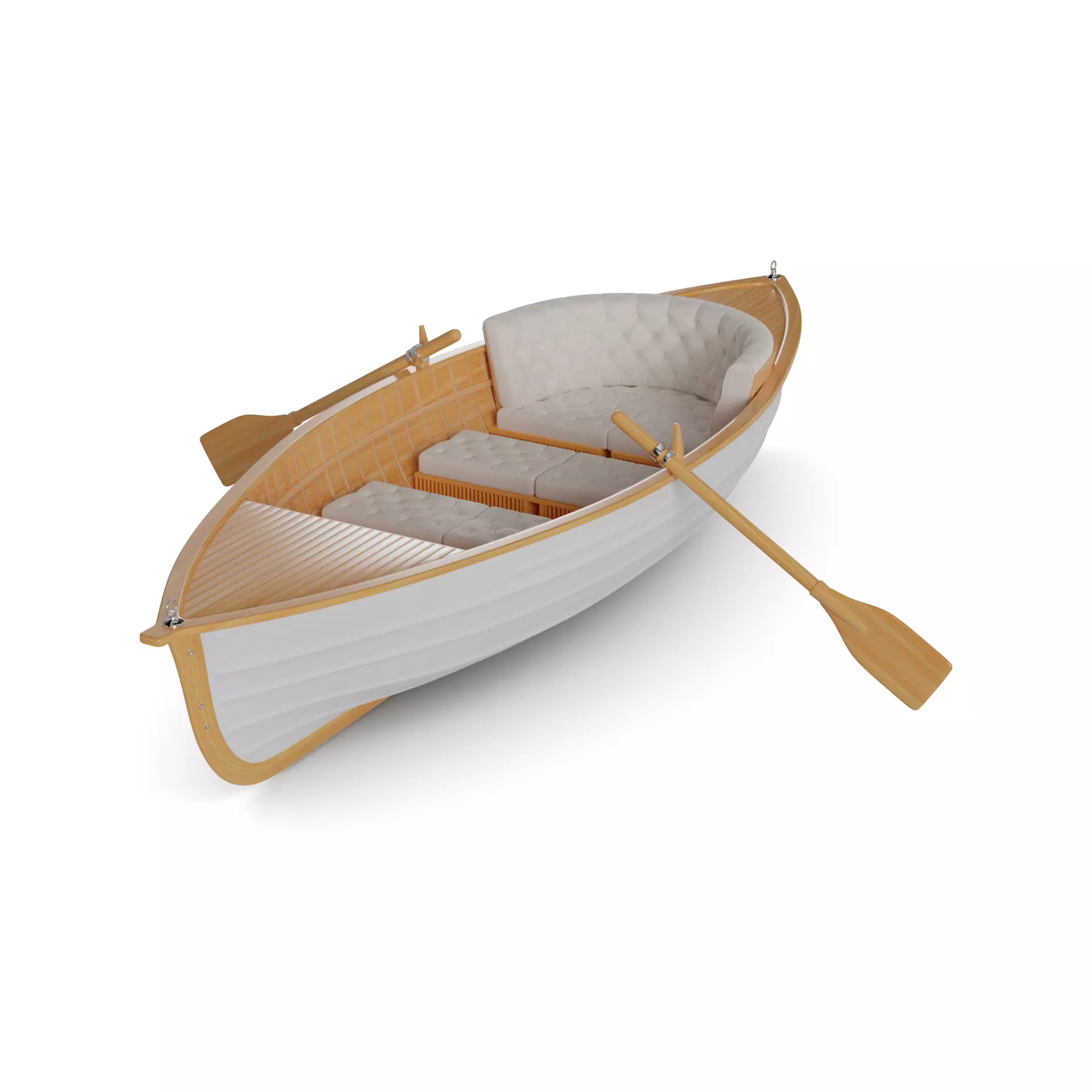 Rowboat 3D model_0