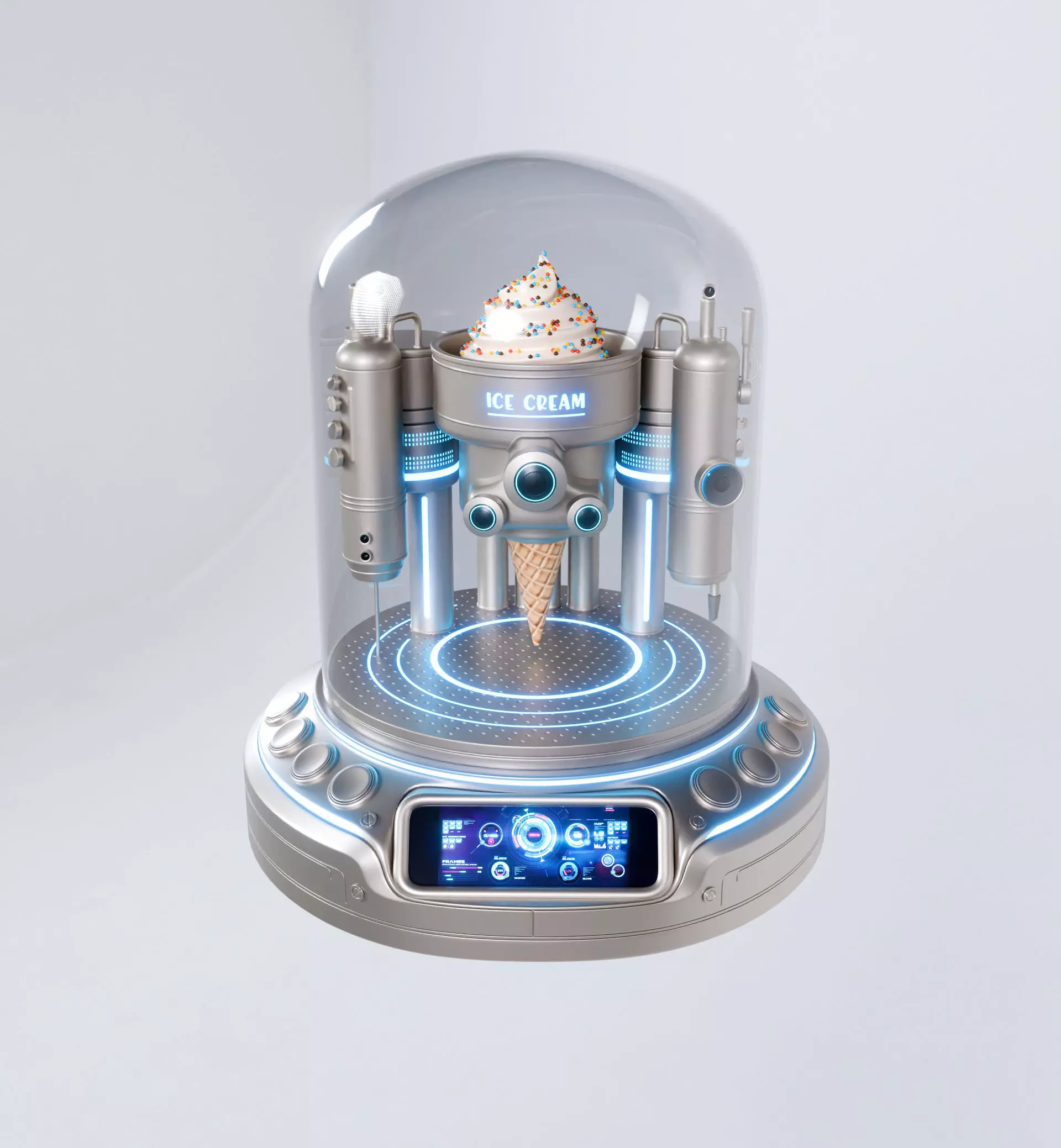 Ice cream machine 3D model