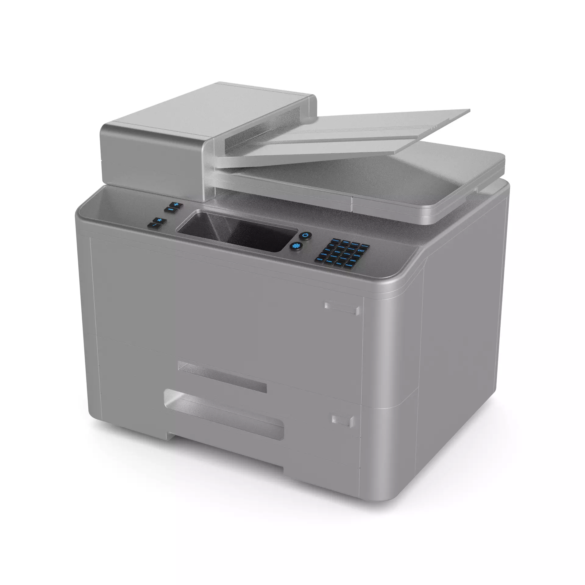 Printing Devices Photo Low-poly 3D model_0