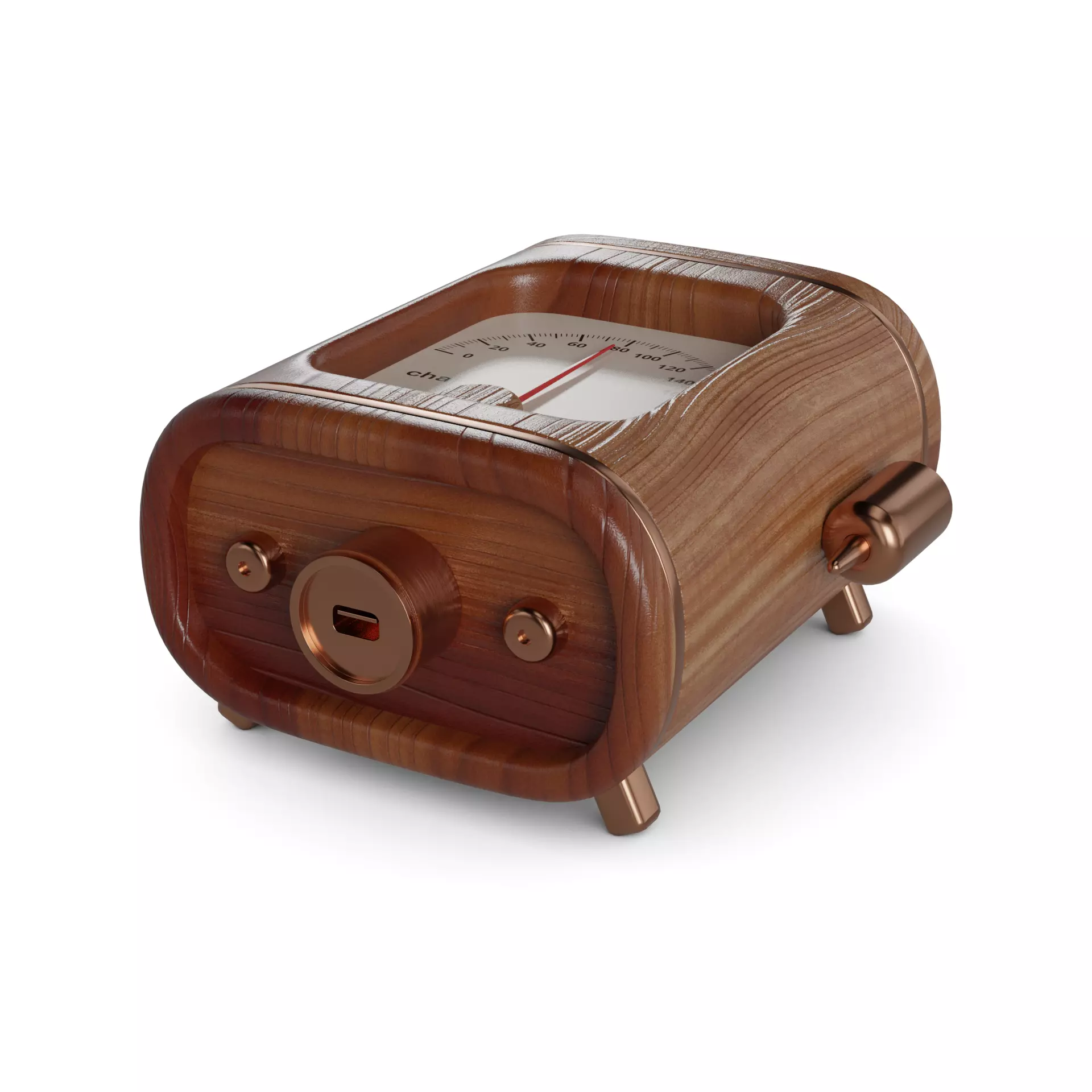 Car charger Low-poly 3D model_0