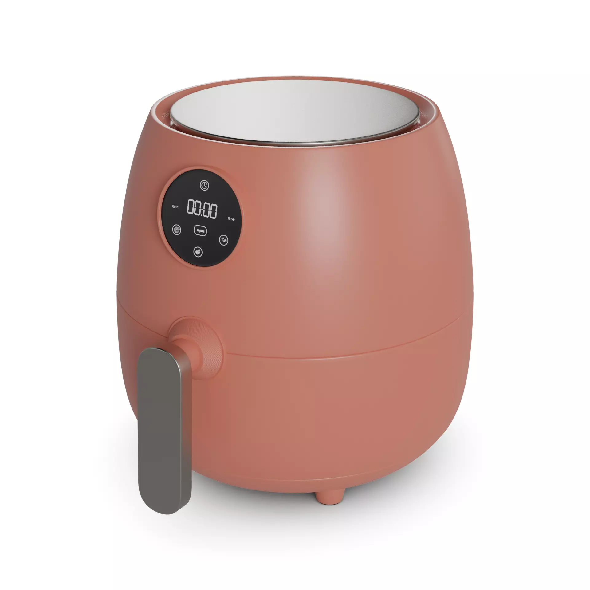 Airfryer Low-poly 3D model_0