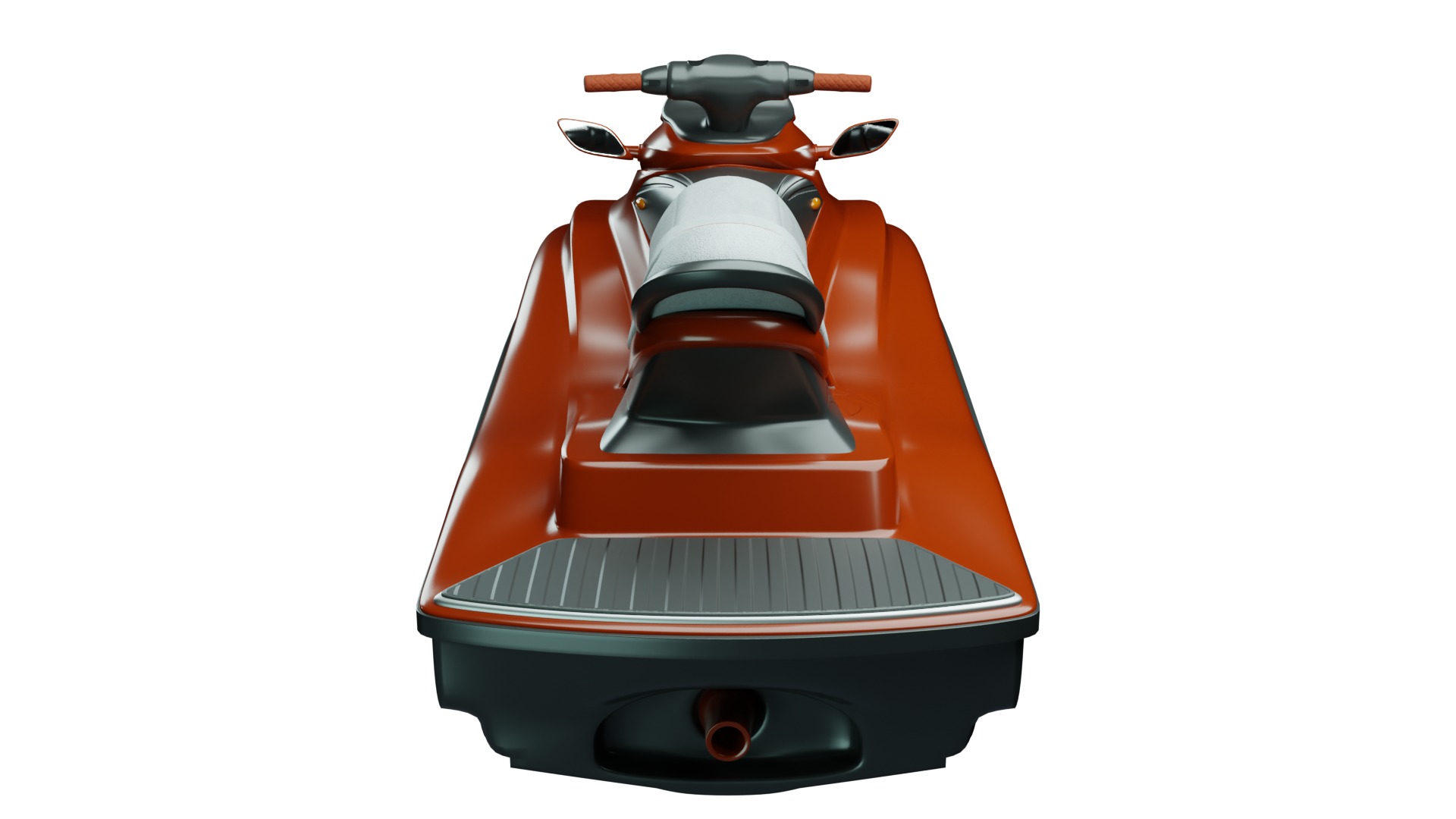 Jet Ski Low-poly 3D model_4