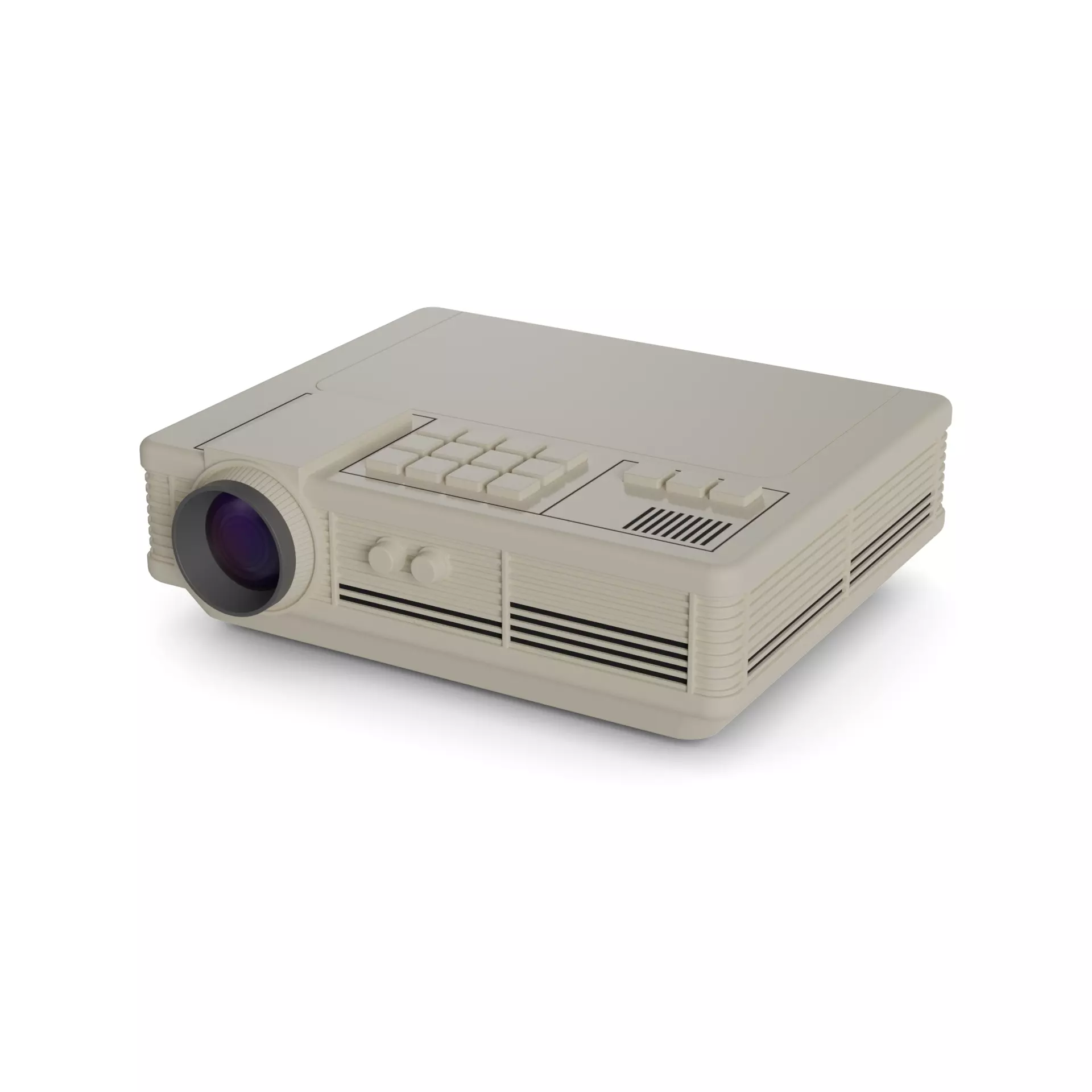 Projector 90s Low-poly 3D model
