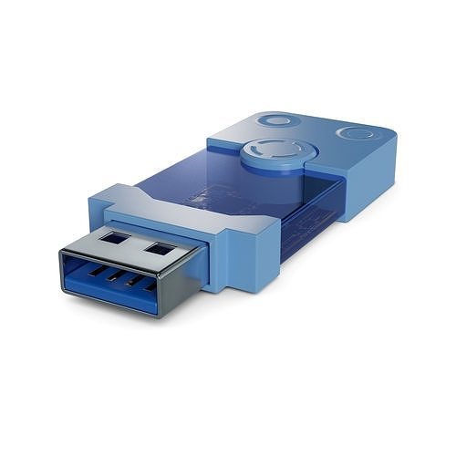 USB flash drive Low-poly 3D model
