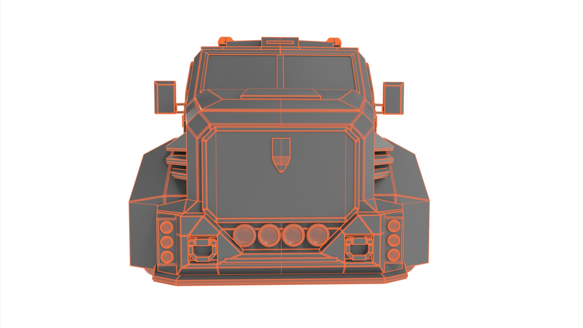 Cash Transport Vehicle 3D model_10