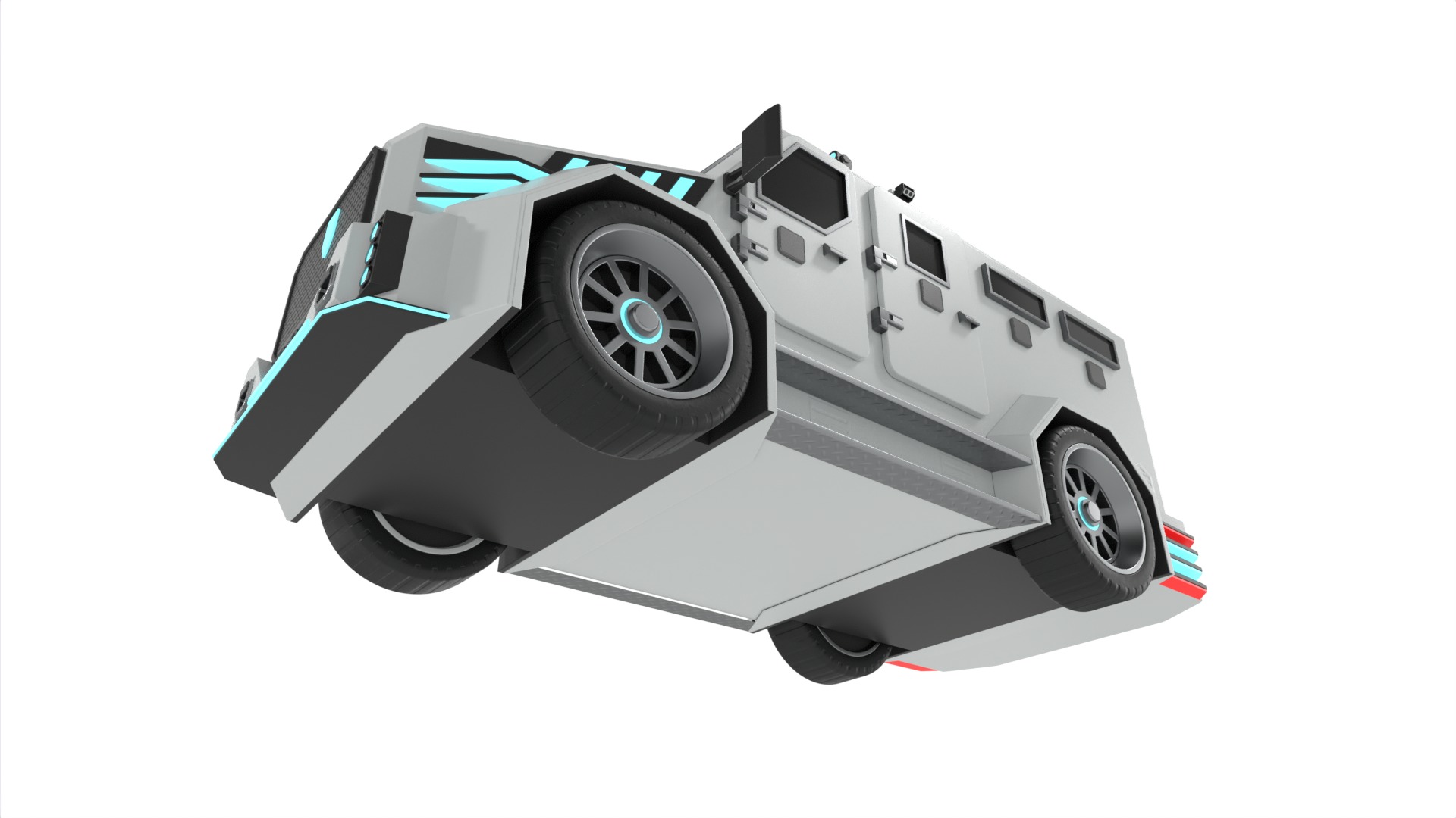 Cash Transport Vehicle 3D model_6