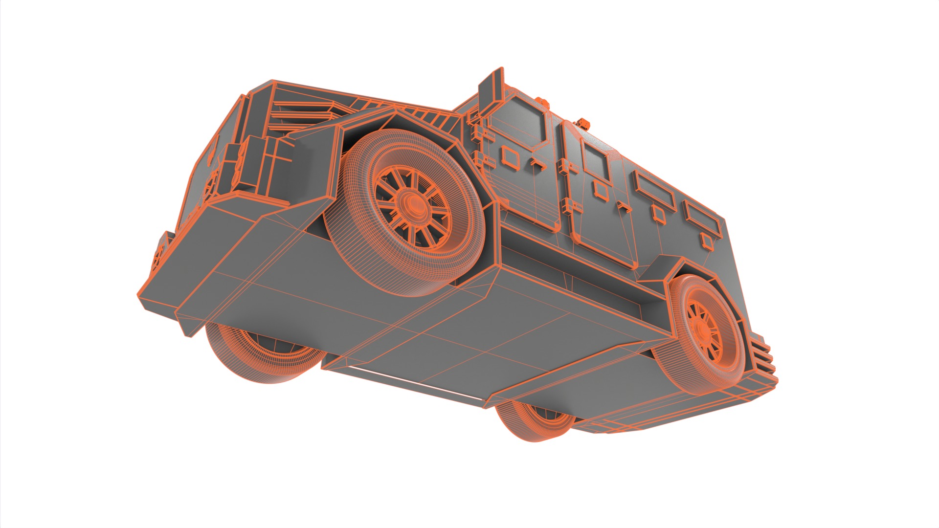 Cash Transport Vehicle 3D model_13