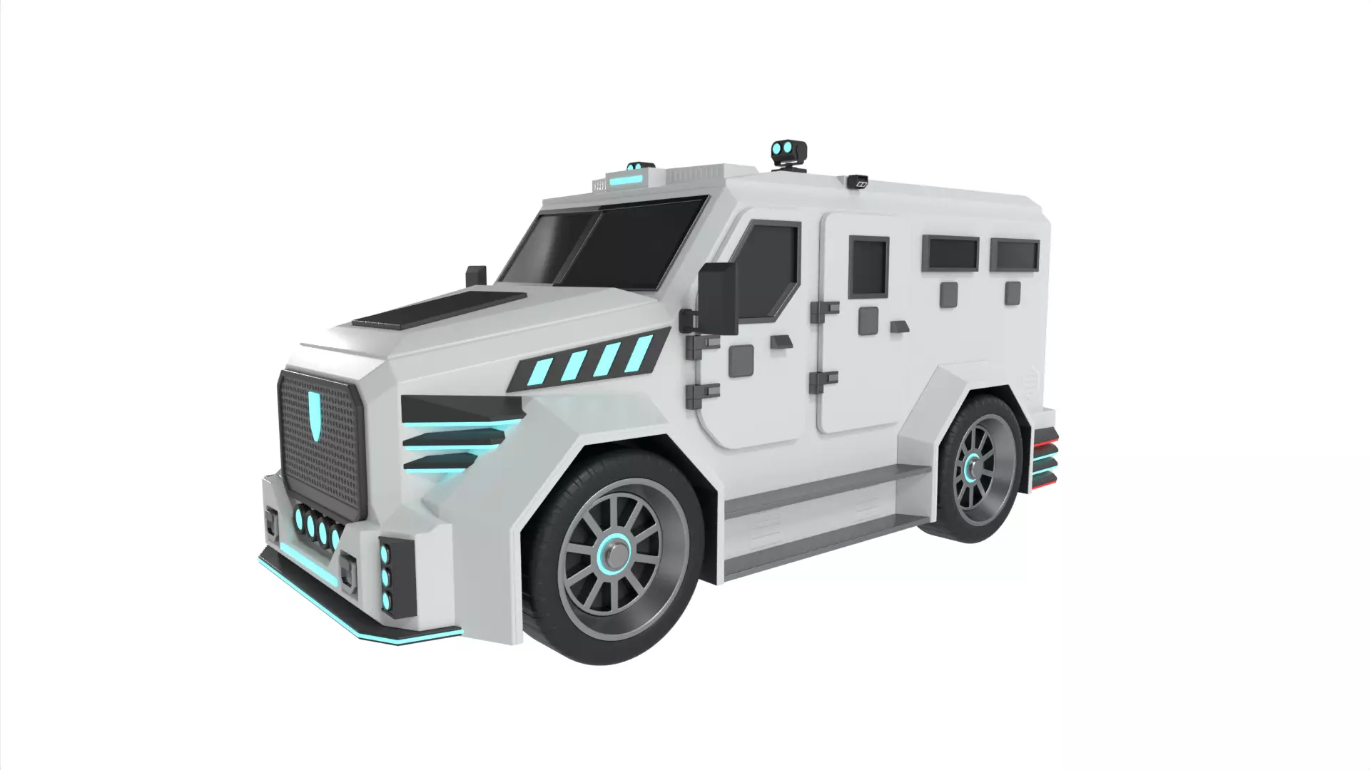 Cash Transport Vehicle 3D model_0