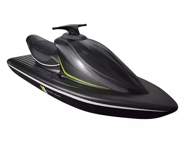 Jet Ski Low-poly 3D model