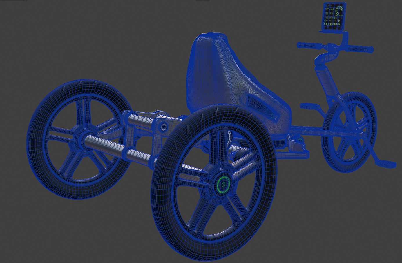 Recumbent Tricycle 3D model_5