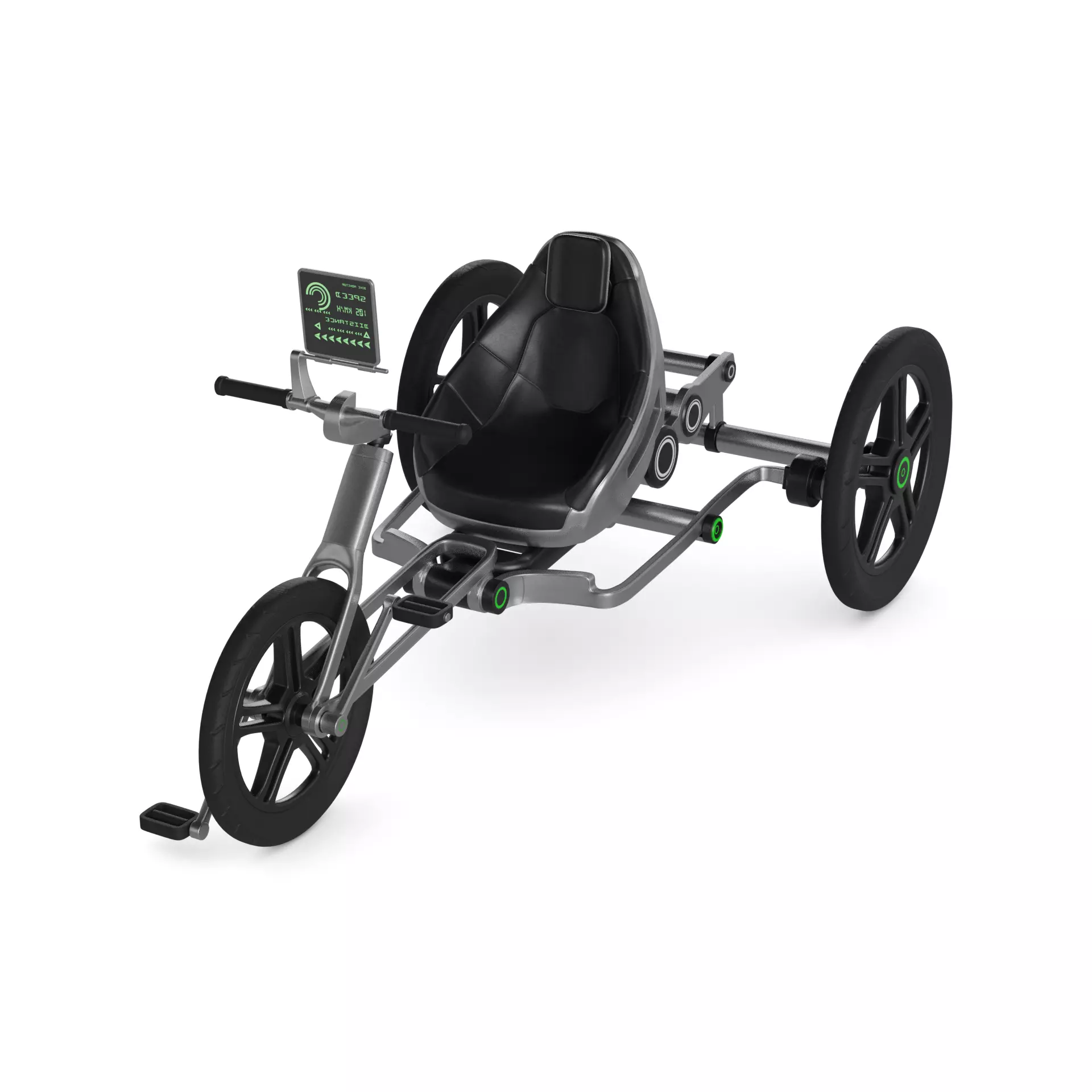 Recumbent Tricycle 3D model_0