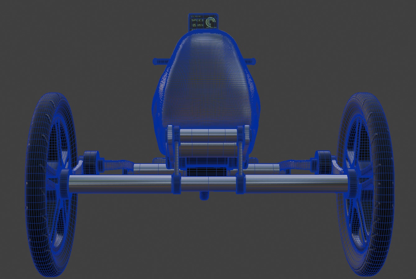 Recumbent Tricycle 3D model_7