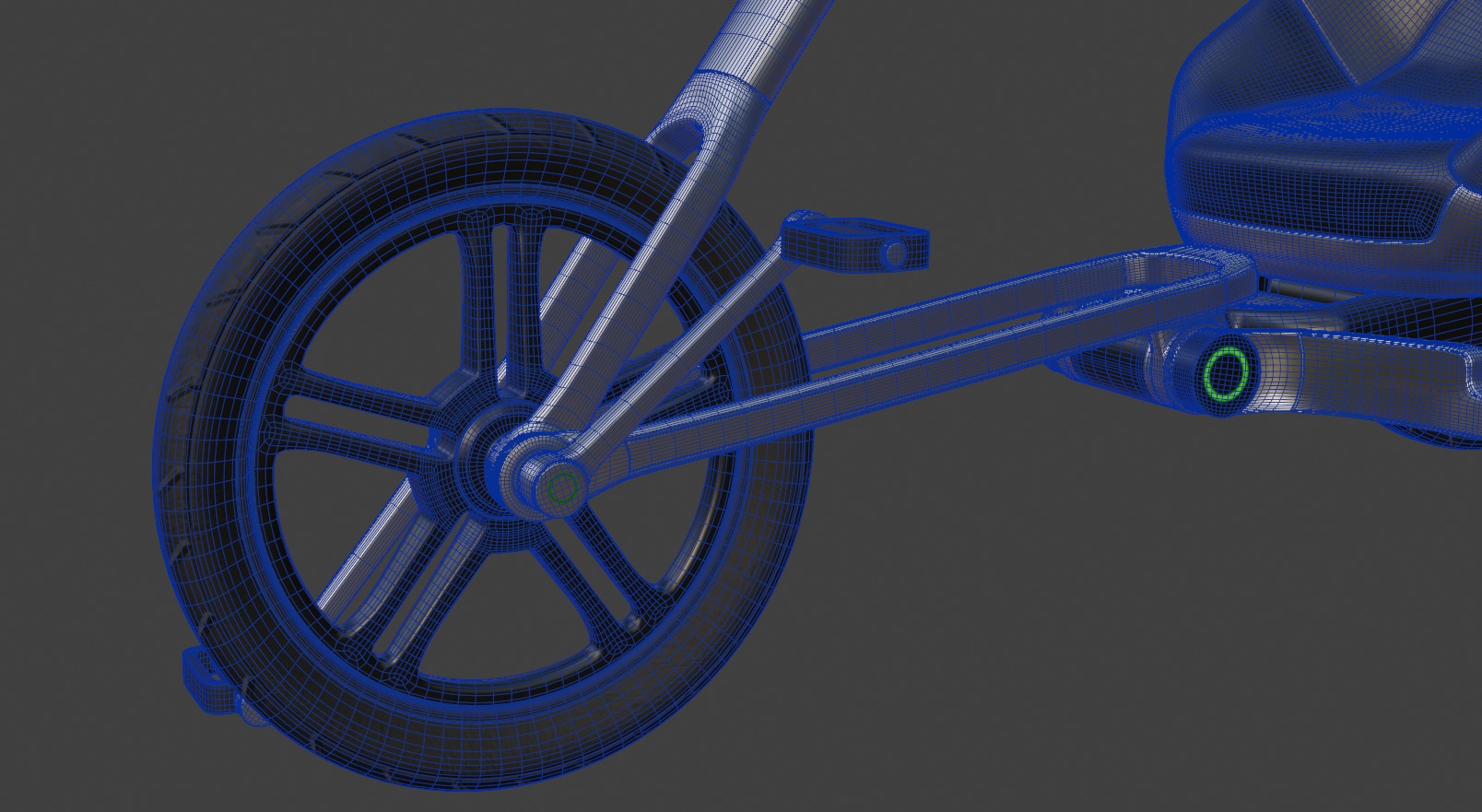 Recumbent Tricycle 3D model_10