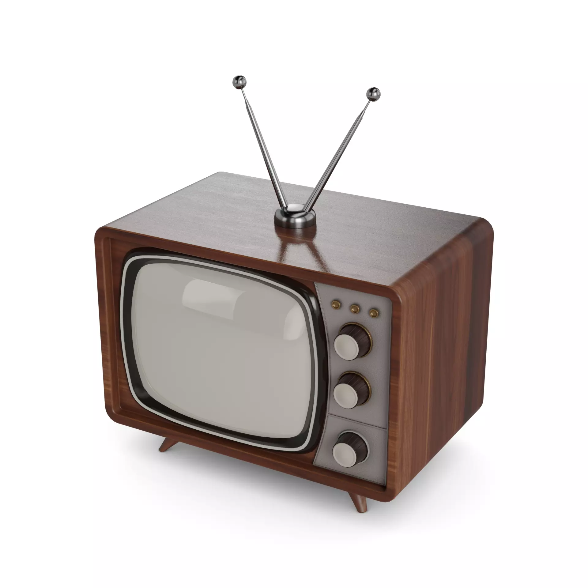 TV Low-poly 3D model_0