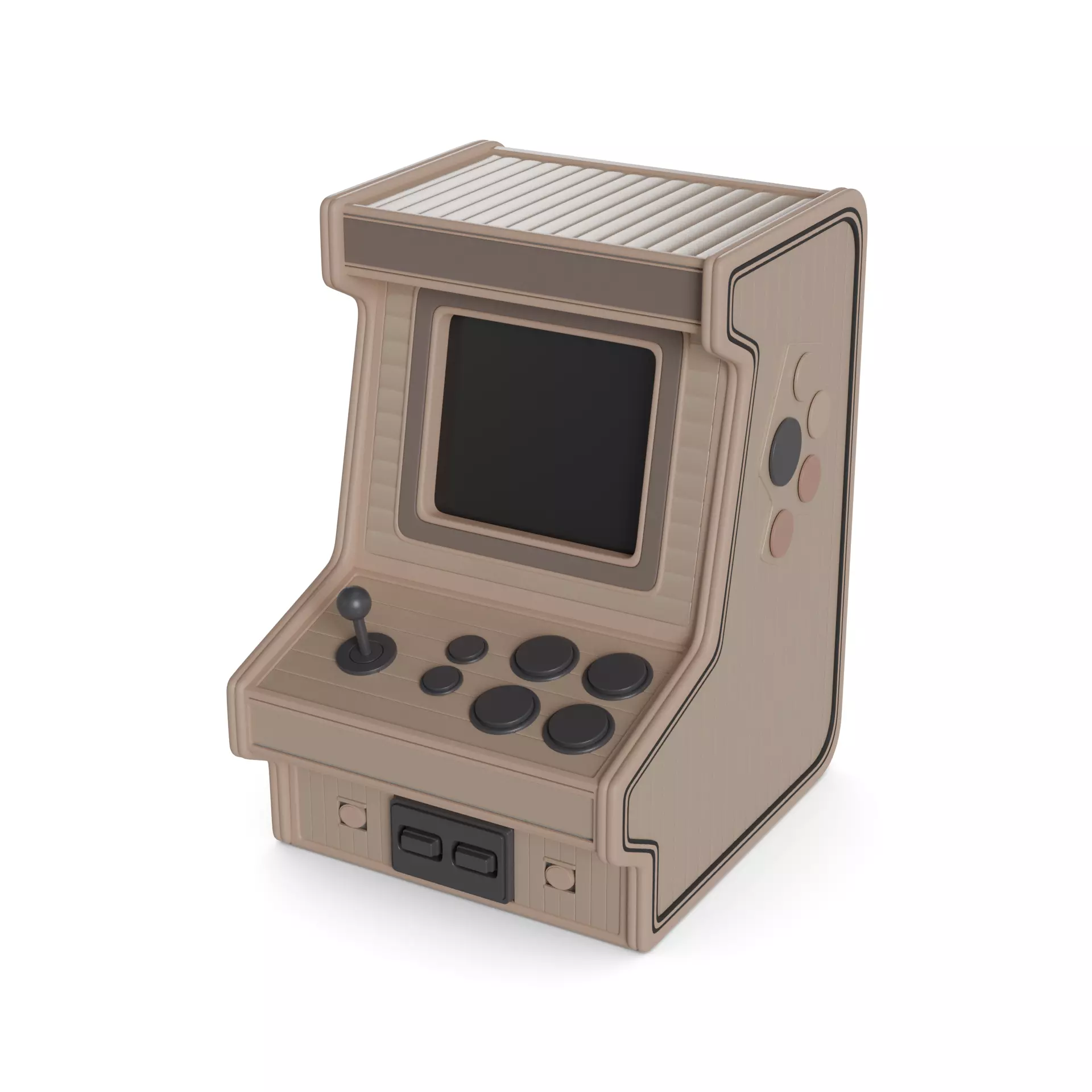 Portable gaming device 3D model_0