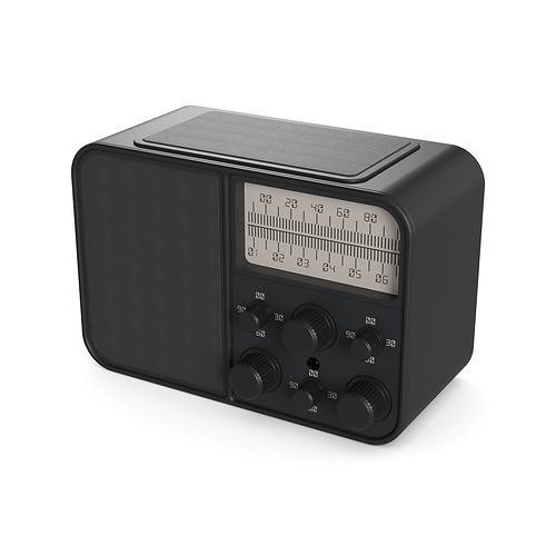 Radio Low-poly 3D model