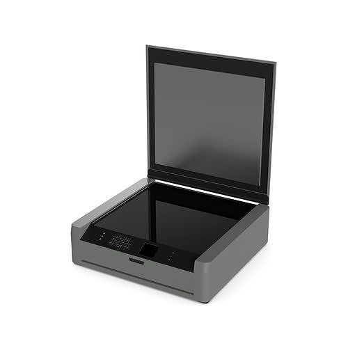 Scanner Flatbed Low-poly 3D model