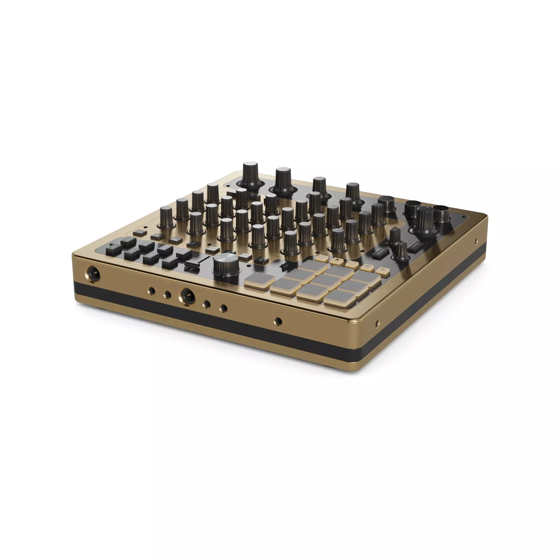 DJ MIDI Controller 3D model_0