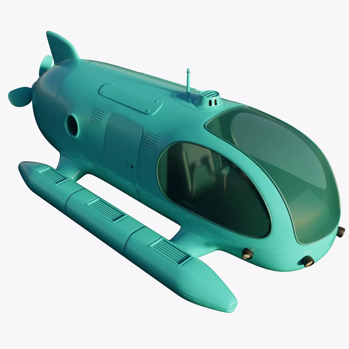 Personal Submersible Free low-poly 3D model