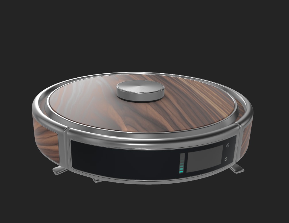 Robotic vacuum cleaners Low-poly 3D model_2