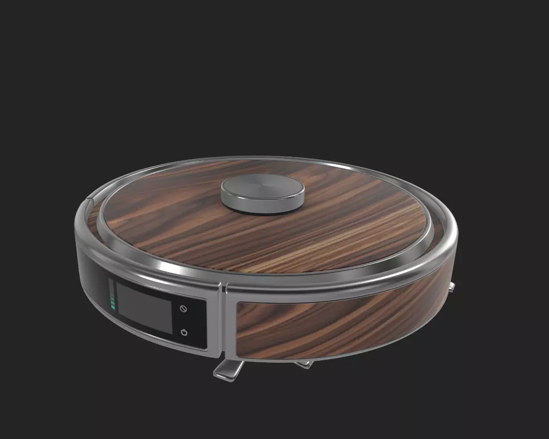 Robotic vacuum cleaners Low-poly 3D model_0