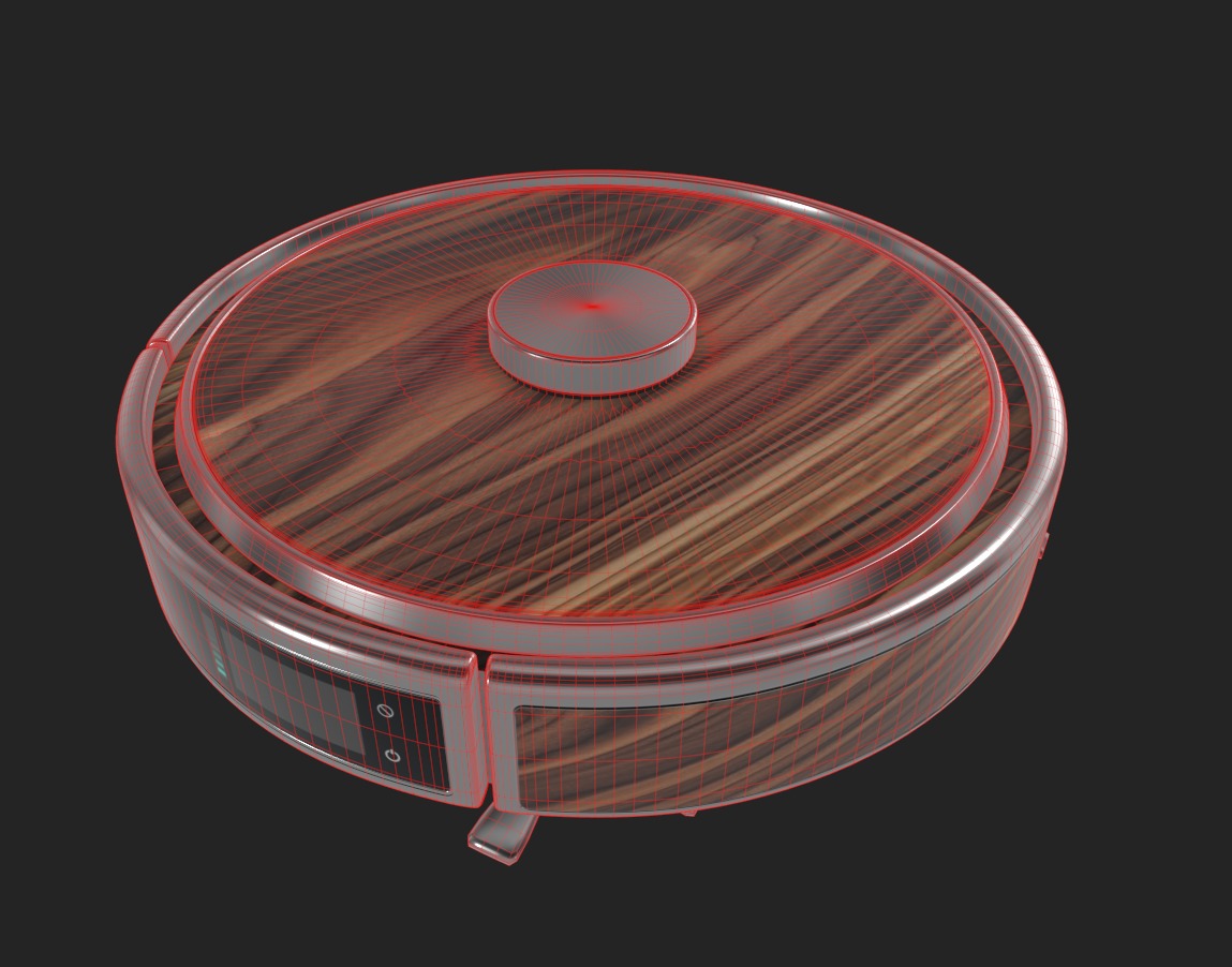 Robotic vacuum cleaners Low-poly 3D model_6