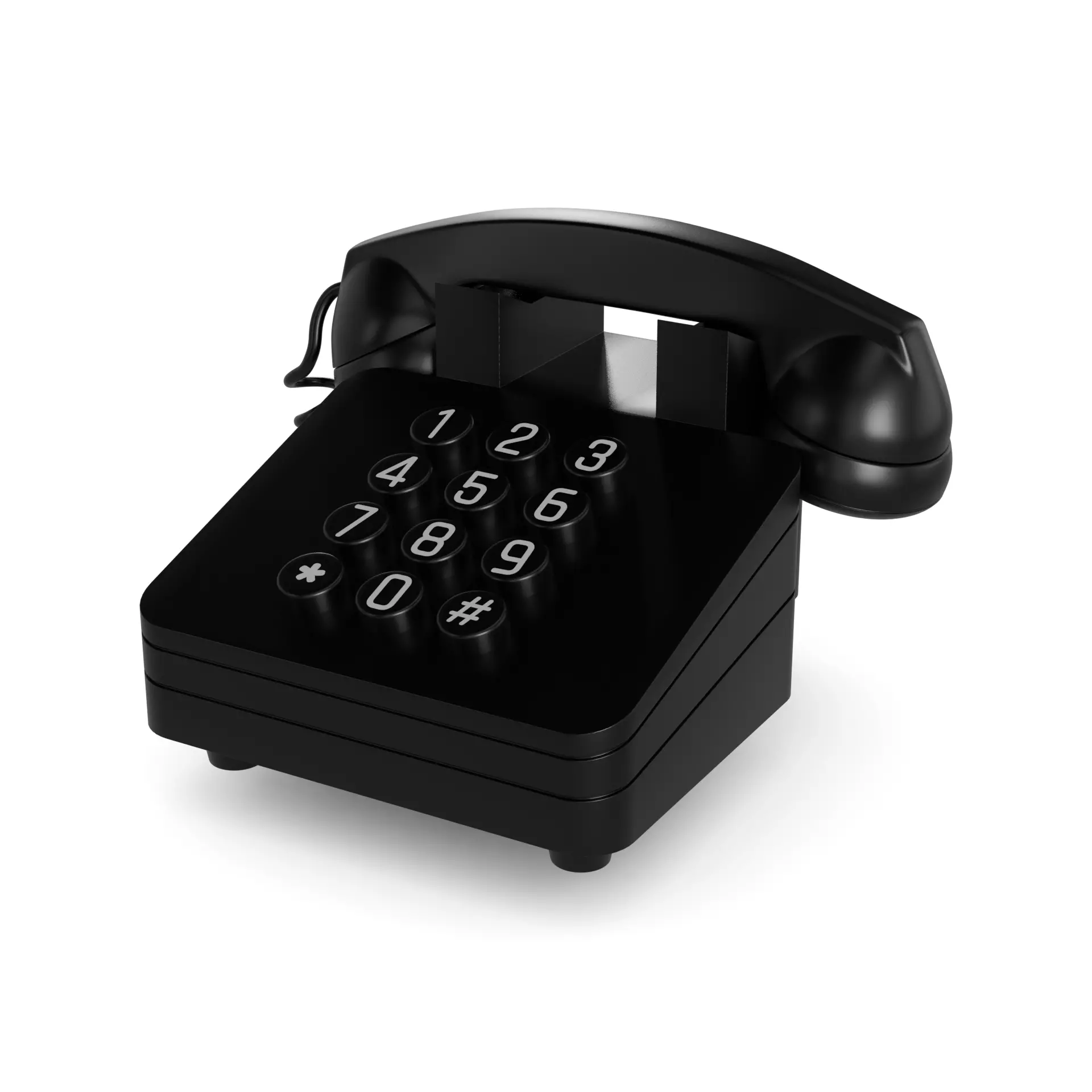 Landline telephone 3D model_0