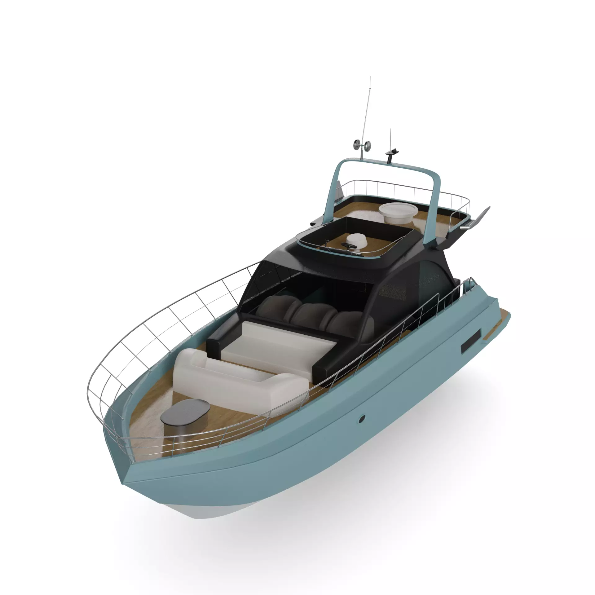 Cabin Cruiser 3D model_0