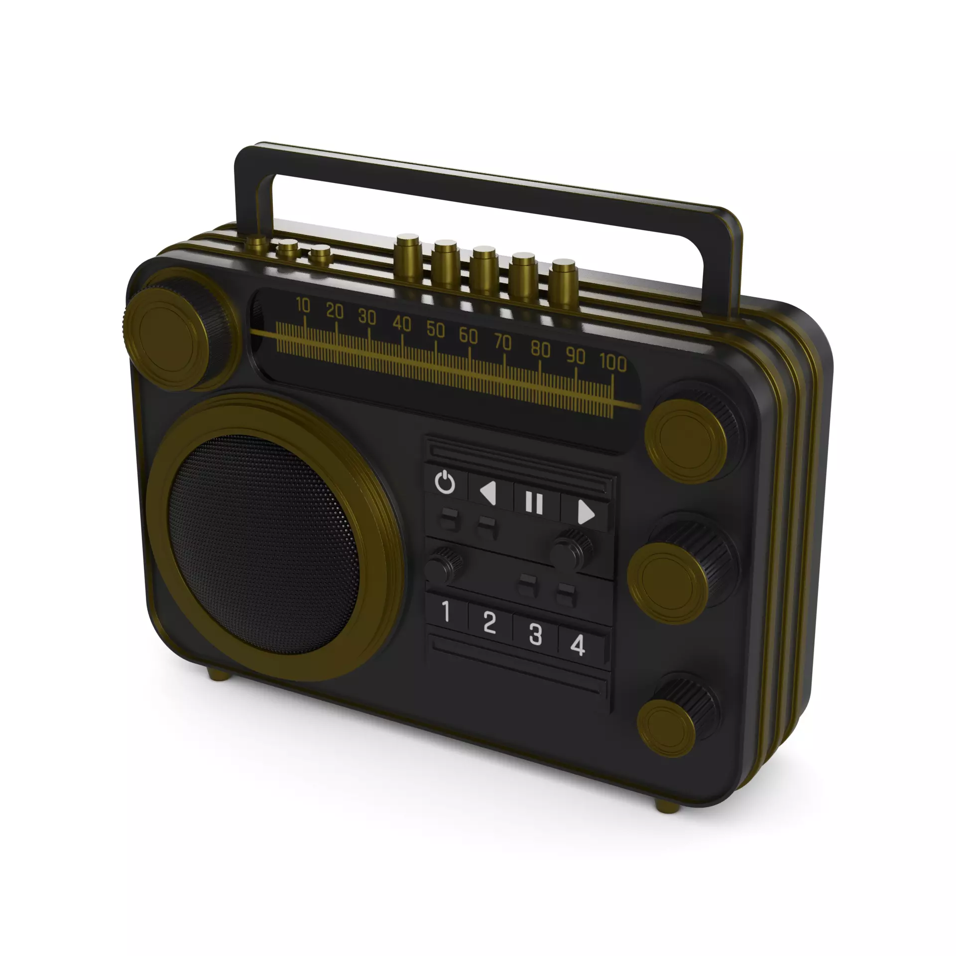 Radio 3D model_0