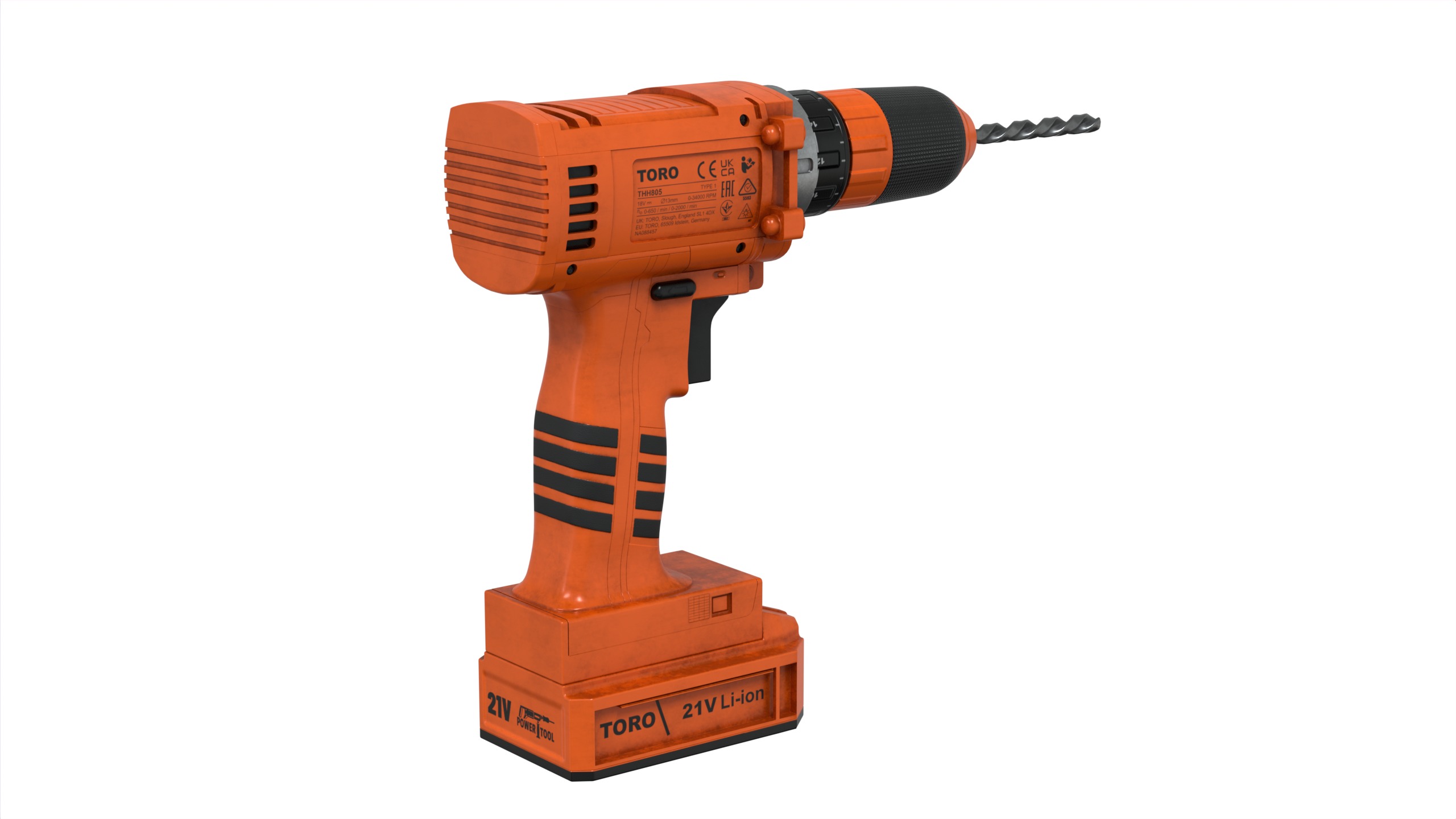 Hammer Drill 3D model_1