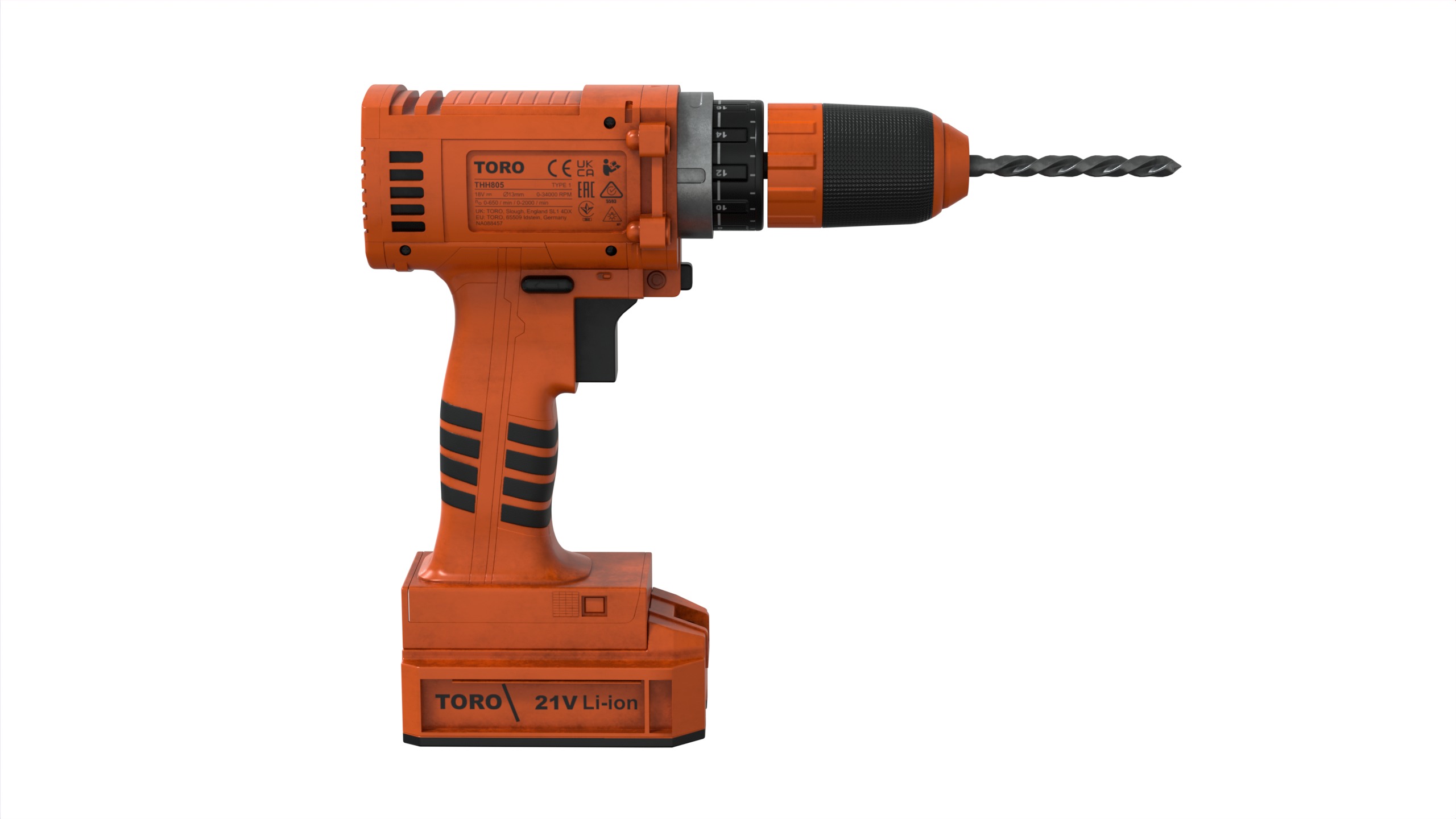 Hammer Drill 3D model_3