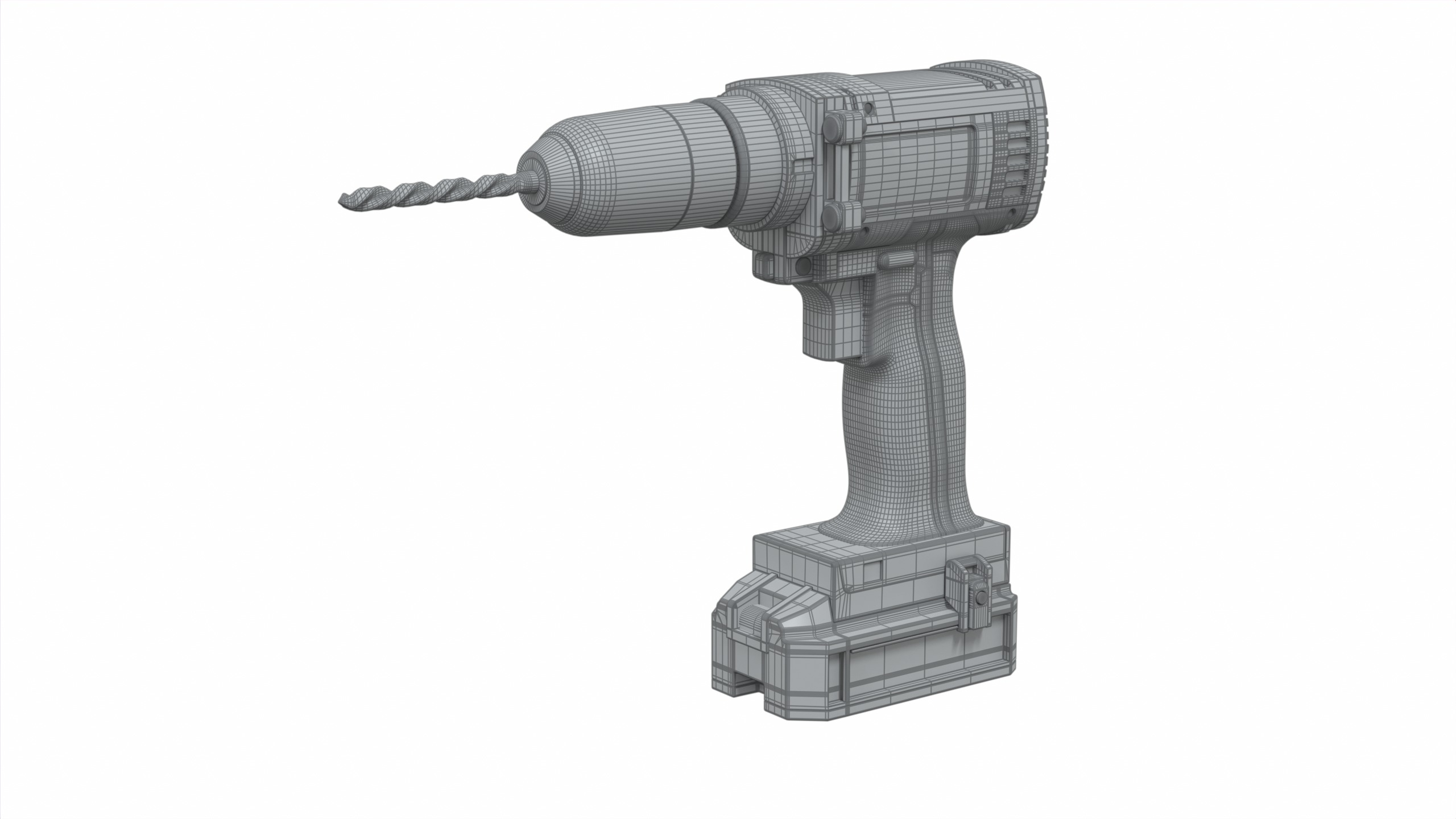 Hammer Drill 3D model_4