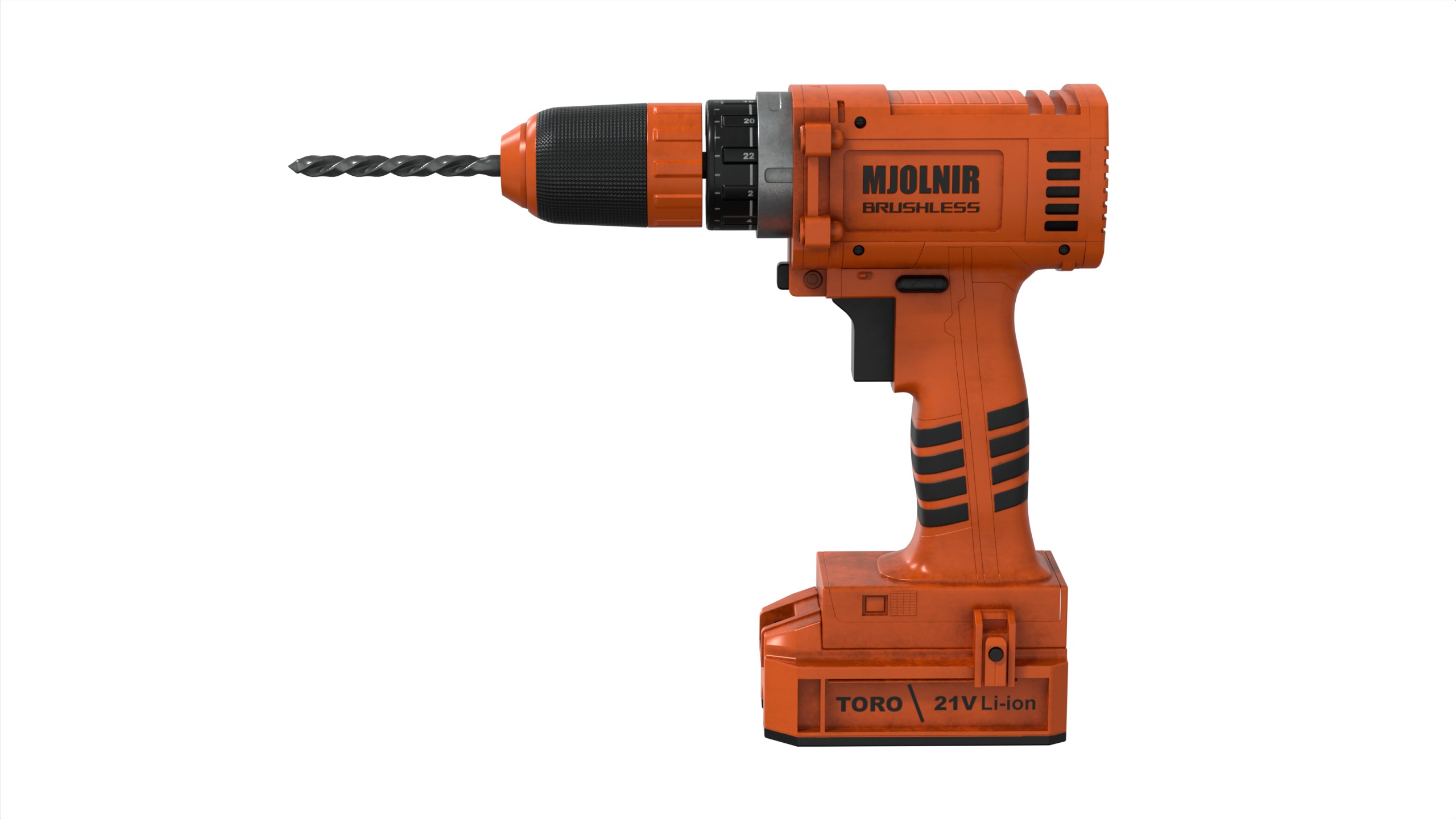 Hammer Drill 3D model_2