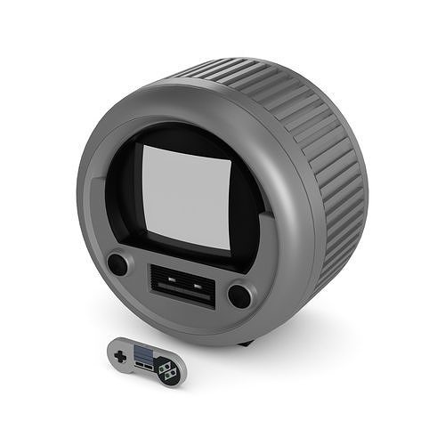 TV console Low-poly 3D model