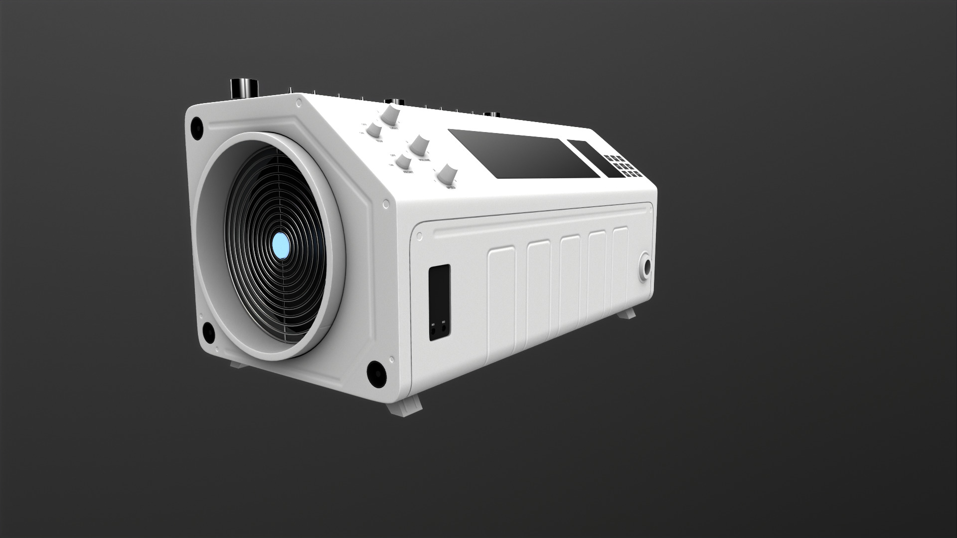 DJ Smoke machine 3D model_2