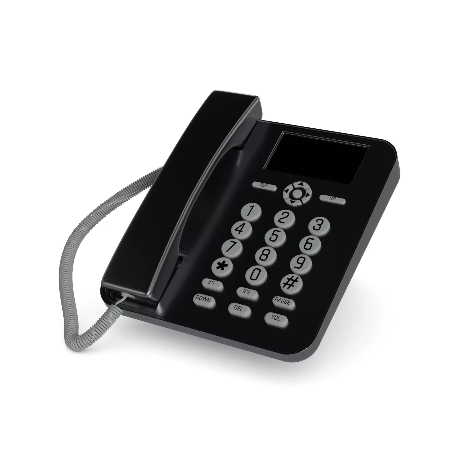 Landline telephone 3D model_0